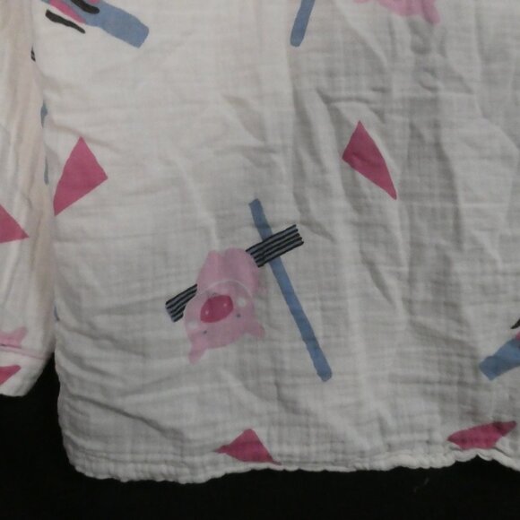 Unbranded | medium | P2P 18 inches measured | Pig Pattern Button-Up Pajama Top - Picture 13 of 15